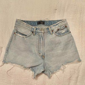 Abercrombie & Fitch Light Washed Jean Shorts